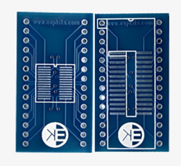 SOSS28 DIP Çevirici PCB SO28 - SSOP28 SOIC28 SSOP28 to DIP28 ürün görseli 1