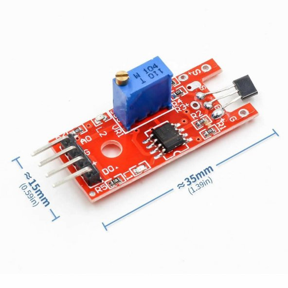 Manyetik Hall Effect Sensör Modülü KY-024 ürün görseli 1