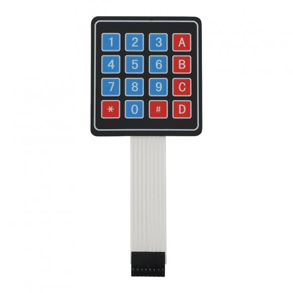 4 x 4 Matrix Membran Keypad 16 Buton Tuş Takımı Keyboard Klavye Alarm Şifre Kilit Röle Kontrol ürün görseli 1