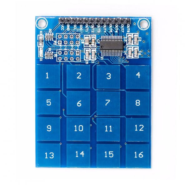 TTP229 16 Buton Dokunmatik Sensör Modülü  Kapasitif Dijital Tuş Algılayıcı Anahtar Keypad ürün görseli 1