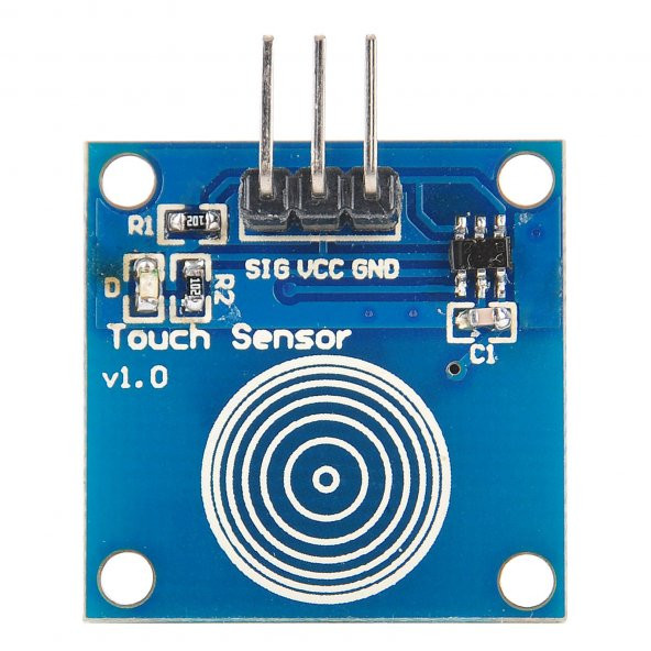 Arduino TTP223B Dokunmatik Sensör Modülü 1 Buton ürün görseli 1