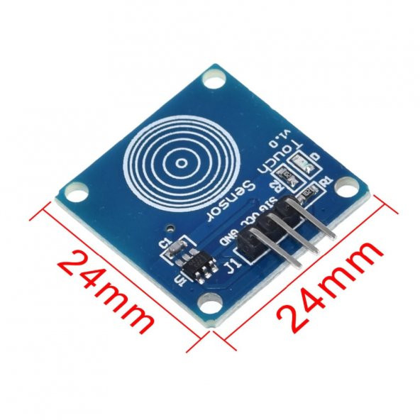 Arduino TTP223B Dokunmatik Sensör Modülü 1 Buton - Resim 2