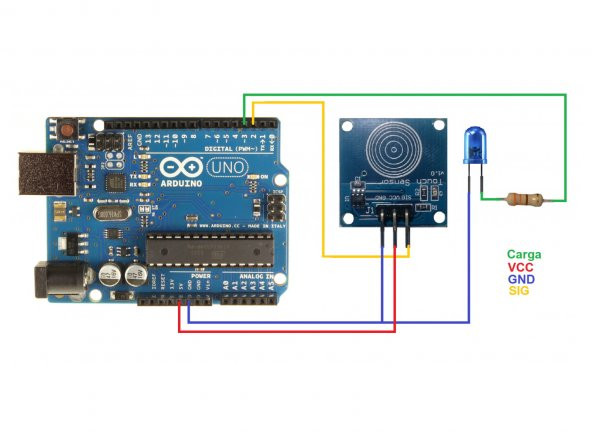 Arduino TTP223B Dokunmatik Sensör Modülü 1 Buton - Resim 8