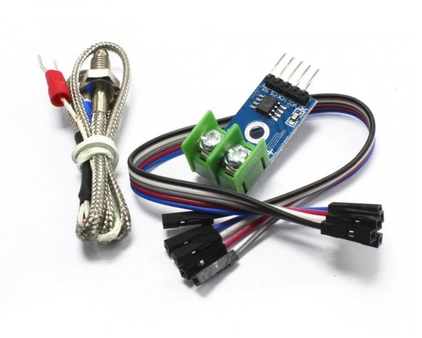 MAX6675 Modül + K Tip Termokupl - Sıcaklık Isı Sensörü -20C +85C - Resim 3