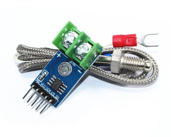 MAX6675 Modül + K Tip Termokupl - Sıcaklık Isı Sensörü -20C +85C - Resim 5