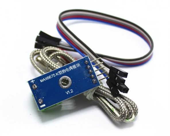 MAX6675 Modül + K Tip Termokupl - Sıcaklık Isı Sensörü -20C +85C - Resim 6