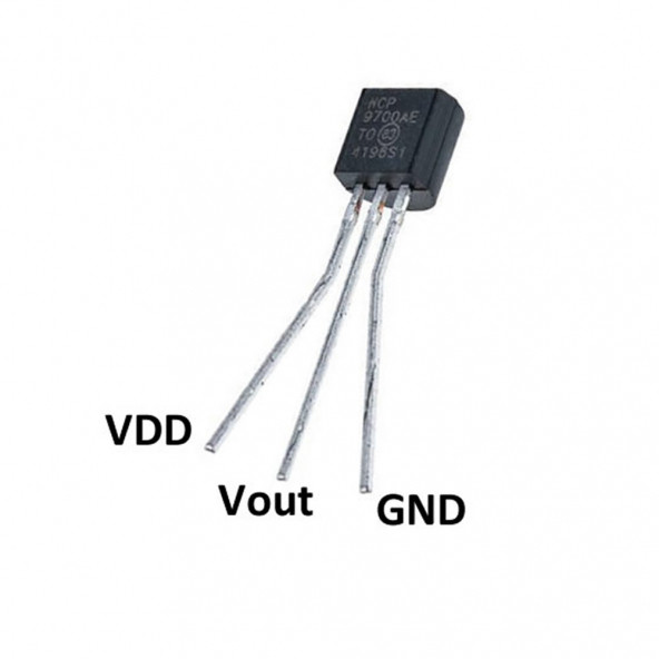 Microchip MCP9700-E/TO Analog Sıcaklık Isı Sensörü LM35 Muadili ürün görseli 1