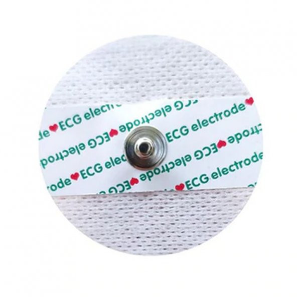 EKG ECG Elektrot Padi Nabız Kalp Ölçüm Sensör Padi Çıtçıtlı 50mm ürün görseli 1