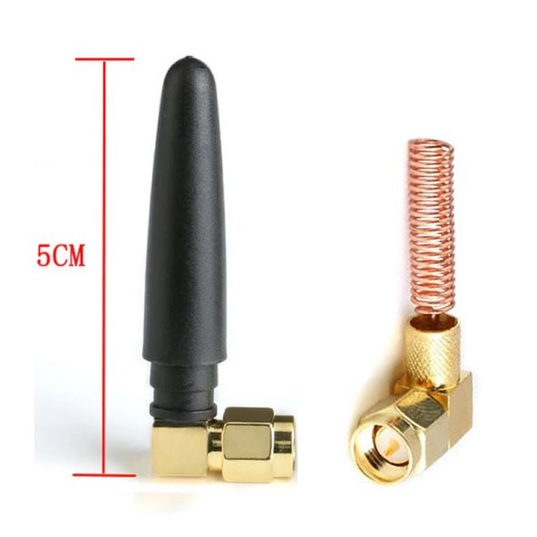 433Mhz RF 3dBi SMA Erkek 90 Derece Anten 5cm Kablosuz Haberleşme Modül Cihaz Omni Radyo ürün görseli 1