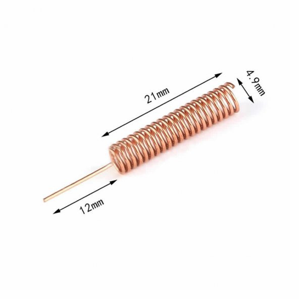 433Mhz Helical Anten Rf Kablosuz Haberleşme Kumanda ürün görseli 1