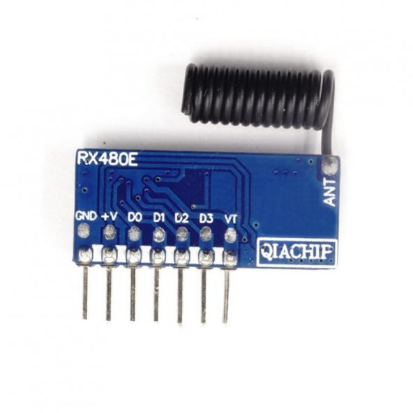 Rx480-E 4 Kanal 433Mhz Rf Alıcı Learning Code 1527 Receiver - Resim 3