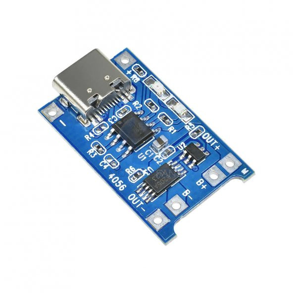 TP4056 Korumalı Lityum Pil Şarj Devresi Type C Usb Batarya - Resim 5