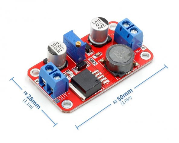 XL6019 5A DC-DC Ayarlanabilir Voltaj Yükseltici Güç Kaynağı Modül ürün görseli 1