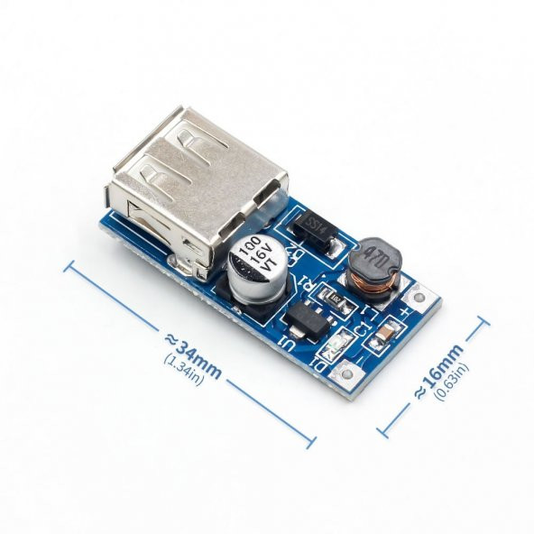 Dc 0.9V-5V 5V Dc Usb Boost Stepup Voltaj Yükseltici Güç Kaynağı ürün görseli 1