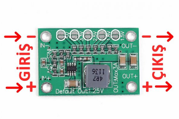 5-16V 3A Voltaj Düşürücü Modül CA-1235 DC DC Çevirici Ayarlanabilir Güç Kaynağı Step Down Power Modu ürün görseli 1