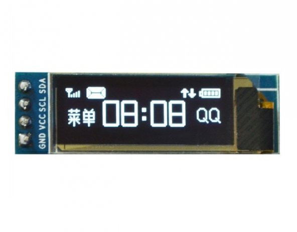 128x32 Oled Lcd Ekran 0.91 Inch Beyaz Arduino Uyumlu ürün görseli 1