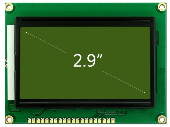 12864B V2.0 GLCD YEŞİL GRAFİK LCD ST7920 - Resim 2