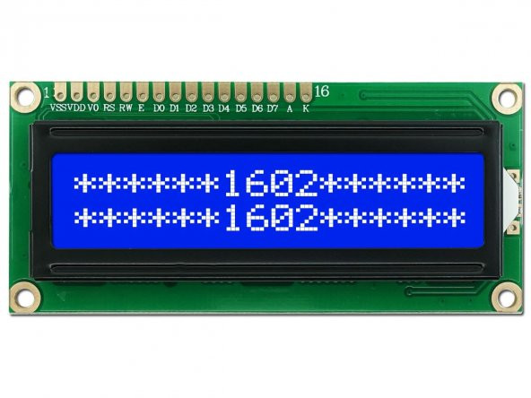 2x16 Karakter Mavi Lcd 1602A Arduino 16x2 ürün görseli 1