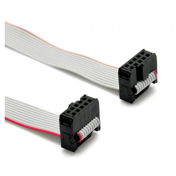 70cm 10 Pin IDC Flat  Kablo JTAG ISP AVR ARM Programlama Kablo - Resim 6