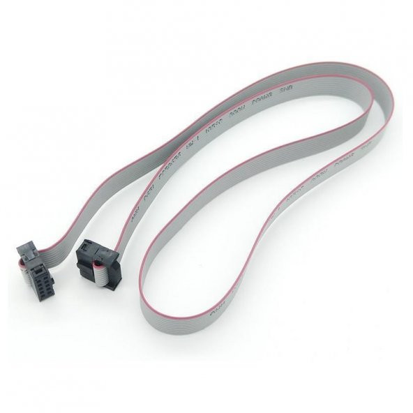 70cm 10 Pin IDC Flat  Kablo JTAG ISP AVR ARM Programlama Kablo - Resim 7