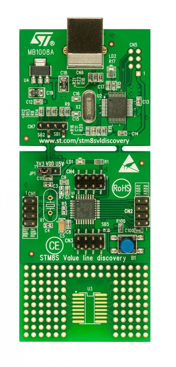 STM8SVL DISCOVERY KIT - STM8S003K3 MCU - Resim 2
