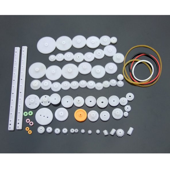 75 Parça Plastik Dişli Seti RC Çark Arduino ürün görseli 1