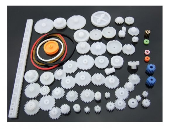 60 Parça Plastik Dişli Seti RC Çark Arduino ürün görseli 1