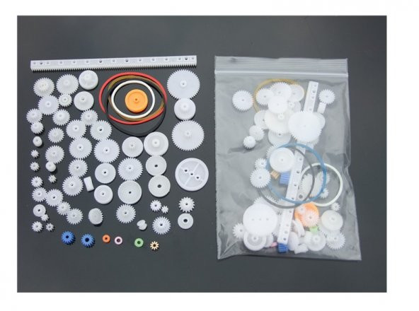 60 Parça Plastik Dişli Seti RC Çark Arduino - Resim 2