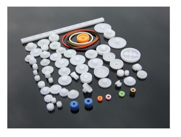 60 Parça Plastik Dişli Seti RC Çark Arduino - Resim 3