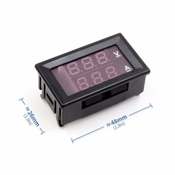 DC 0-100V 10A Digital Voltmetre Ampermetre DSN-VC288 - Resim 6