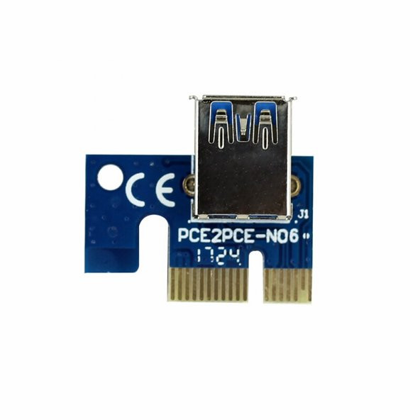 Mini PCI-E USB Molex Yükseltici Kart Bitcoin-Mining-Crypto - Resim 2