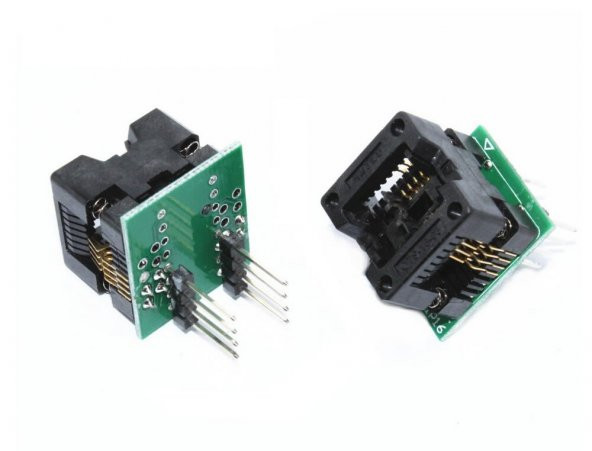 2 li SOP8 SO8 to DIP8 Adaptör Soket - Resim 2