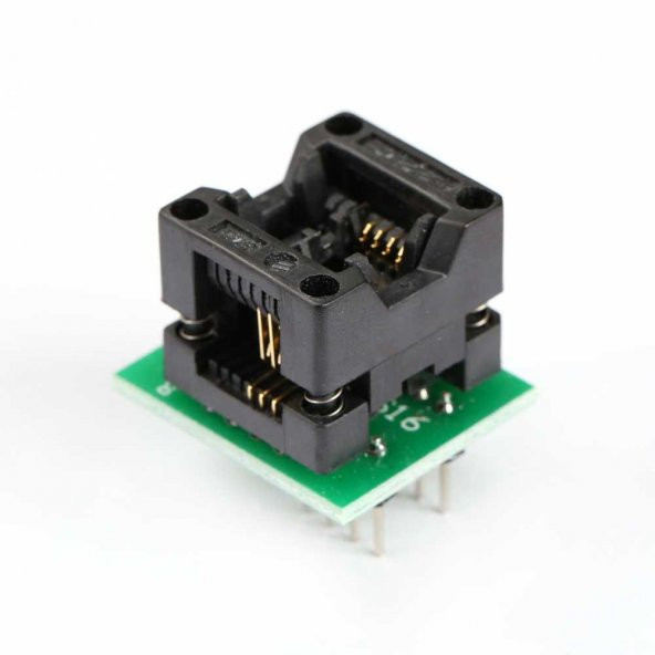 2 li SOP8 SO8 to DIP8 Adaptör Soket - Resim 4