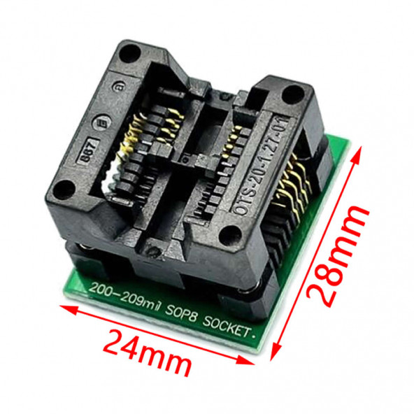 200 Mil Soıc8 Sop8 So8 To Dıp8 Yaylı Adaptör Soket Eeprom Programlayıcı ürün görseli 1