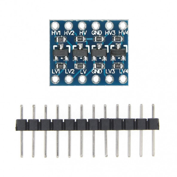 4 Kanal 2 Yönlü Lojik Seviye Dönüştürücü-5V 3.3V Sinyal Uygunlaştırıcı IIC I2C SPI UART Bi-Direction ürün görseli 1