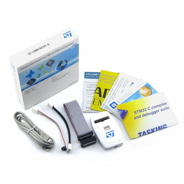 ST-LINK V2 Arm Mcu Jtag Swim Swd Programlayıcı Debugger (Orijinal ST Ürünü) ürün görseli 1