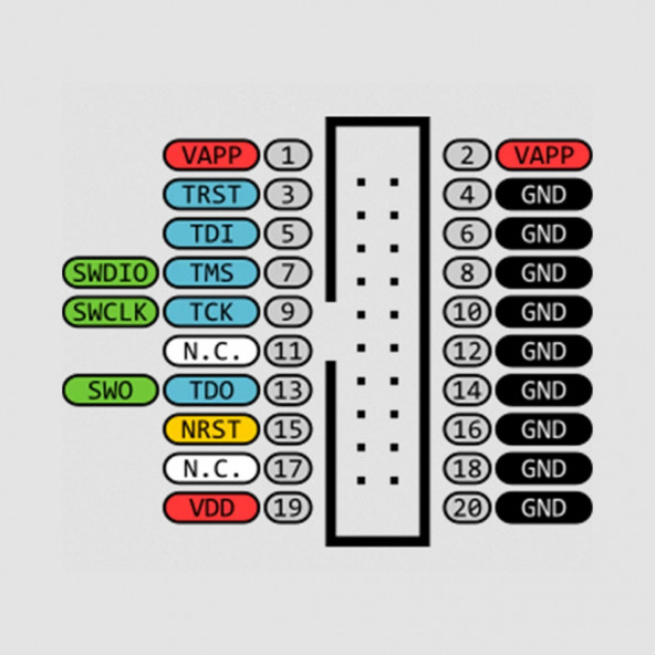 ST-LINK V2 Arm Mcu Jtag Swim Swd Programlayıcı Debugger (Orijinal ST Ürünü) - Resim 8
