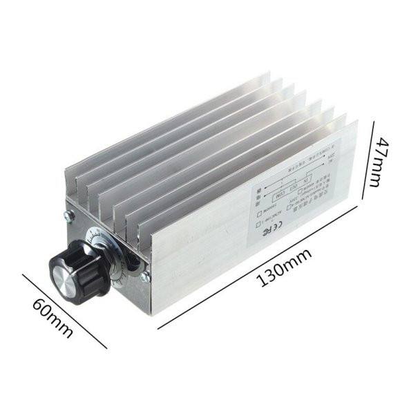 AC 220V 10000W Dimmer-Hız Kontrol Devresi-Voltaj Regülatörü-SCR Elektrikli Fırın Rezistans Su Isıtıcı ürün görseli 1