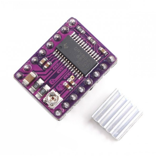DRV8825 Step Motor Sürücü Modül + Soğutucu 32 Adım 1.5A 3D Yazıcı Robot CNC Reprap ürün görseli 1