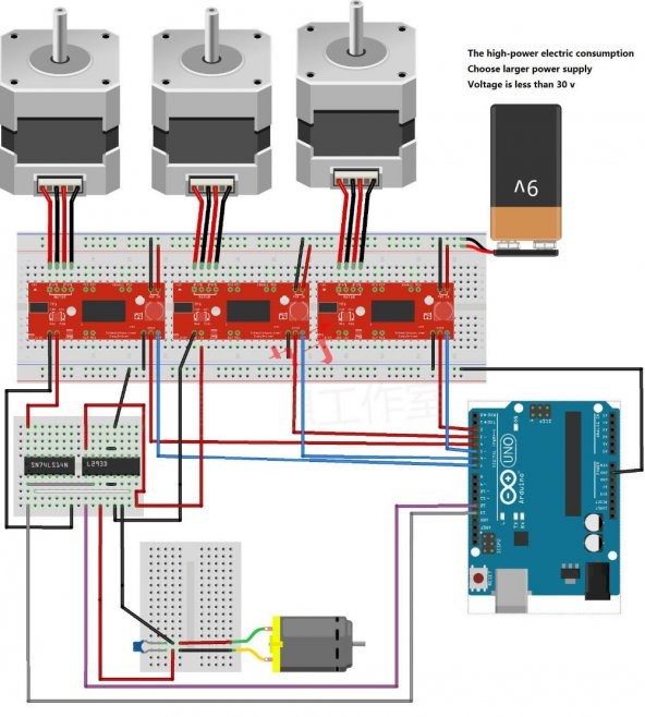 A3967 Step Motor Sürücü-30V-17 Pin Erkek header - Resim 8
