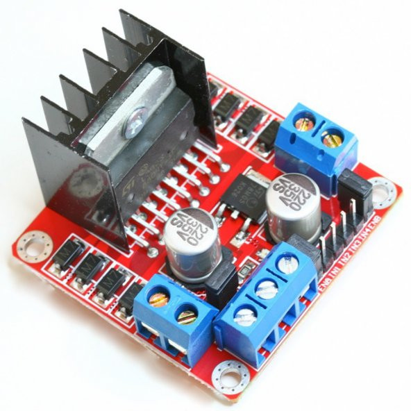 L298N Motor Sürücü Modül-Çift Motor-2 Kanal ürün görseli 1