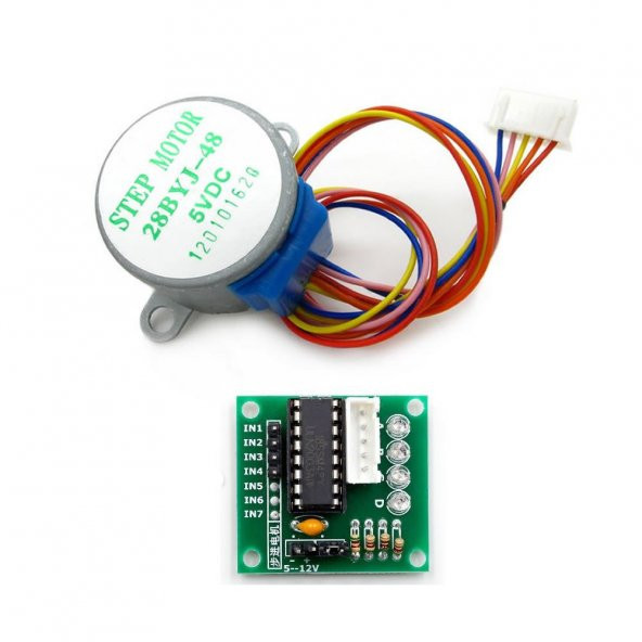 5V 28BYJ48 Step Motor + ULN2003A Sürücü Kartı - Resim 2