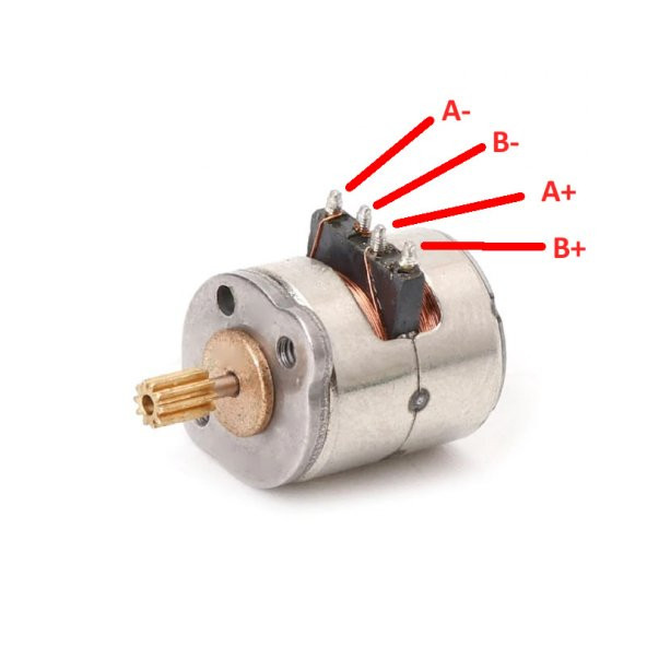Micro Step Motor 8x9,2mm - DC 3V 0.5 A - Resim 8