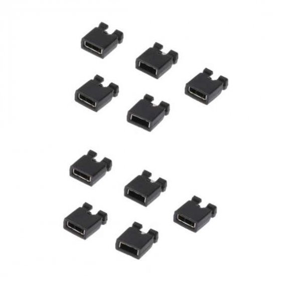 2.54mm Standart PCB Mini Jumper/Şönt (10 Adet) - Resim 3