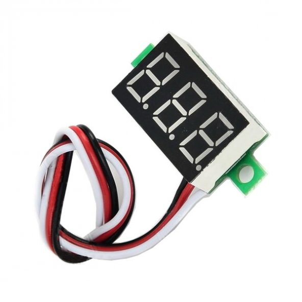 0.36 inch DC 4,2V-30V Dijital Voltmetre Kırmızı 3 Telli 0.36 DC 0-30V Voltaj Besleme Güç Kaynağı ürün görseli 1