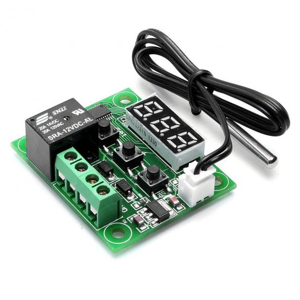 Sıcaklık Kontrollü Termostat - W1209-Buzdolabı-Derin Dondurucu-Akvaryum ürün görseli 1