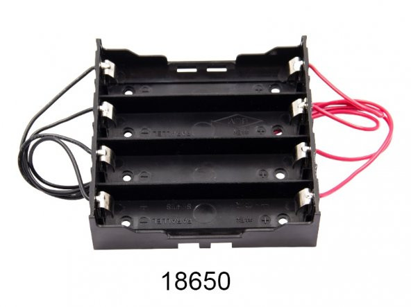 18650 Pil Yuvası 4lü Paralel ürün görseli 1