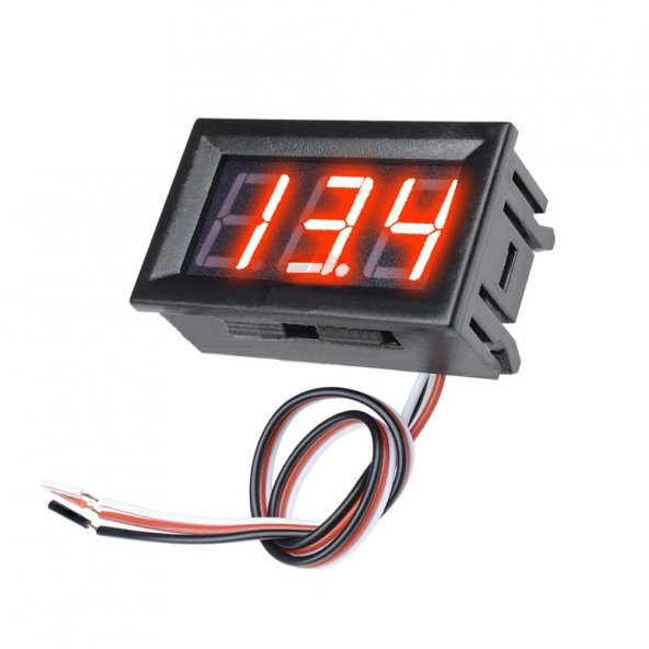 Dijital Voltmetre 0.56 0-30V Kırmızı ürün görseli 1