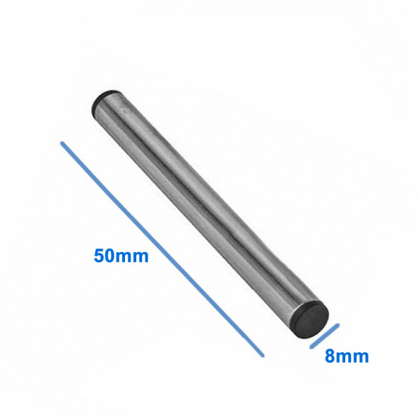 Çelik Sensör Başlığı 8x50mm Kılıf  Sıcaklık Isı Sensör Kutusu Metal Tüp Boru(10 Adet) ürün görseli 1