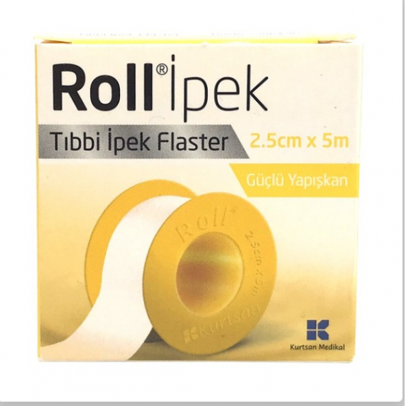 Roll İpek Tıbbi Flaster 5m x 2,5cm ürün görseli 1